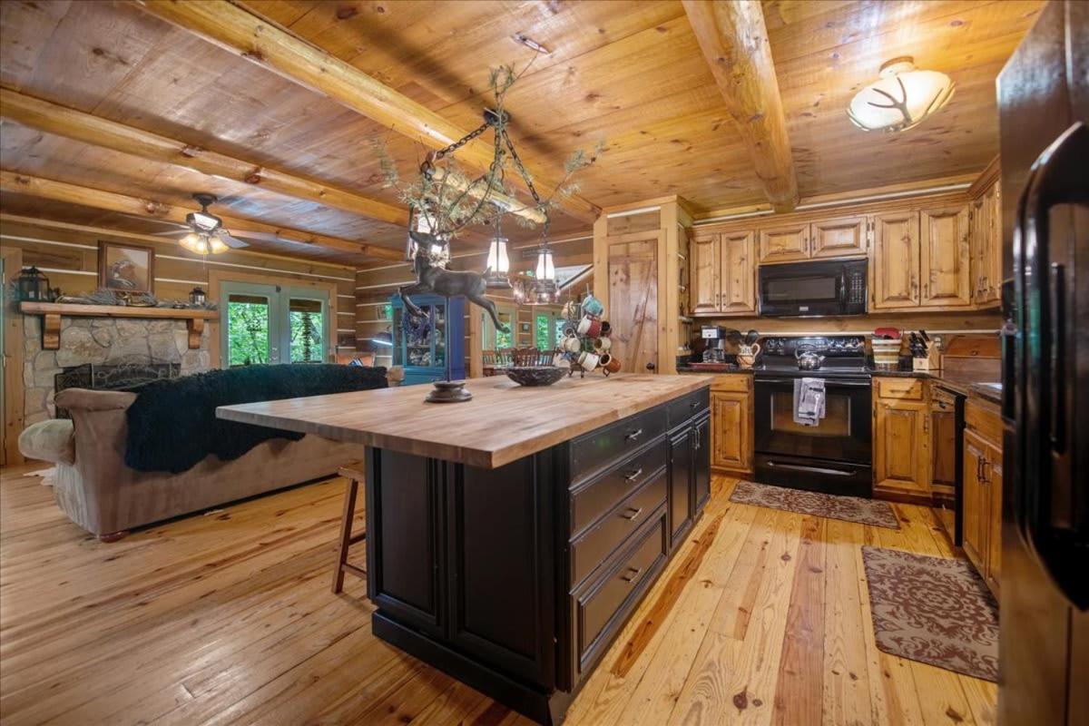 Waterfront Mountain Cabin With Hot Tub Blue Ridge Exterior foto