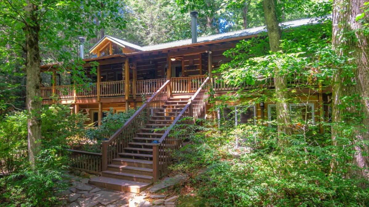 Waterfront Mountain Cabin With Hot Tub Blue Ridge Exterior foto