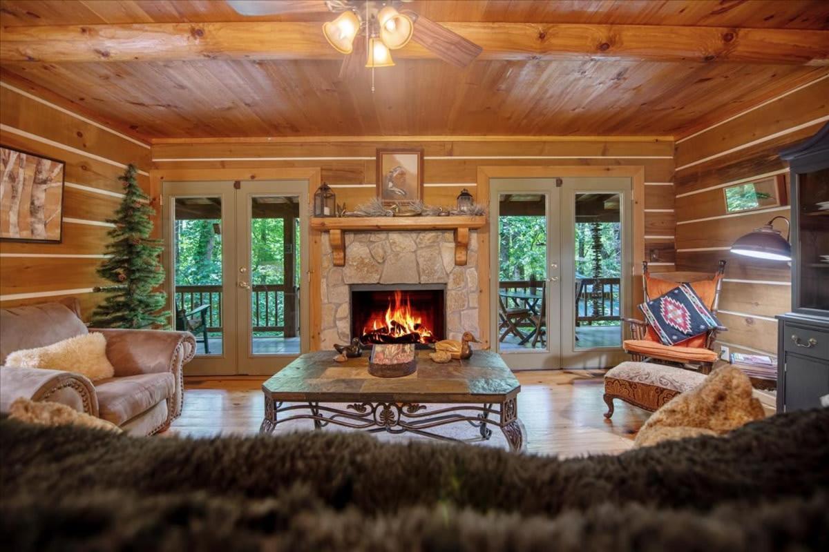 Waterfront Mountain Cabin With Hot Tub Blue Ridge Exterior foto