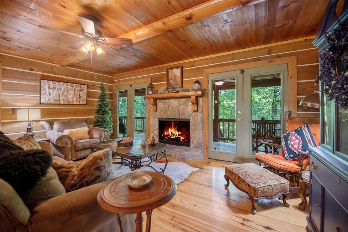 Waterfront Mountain Cabin With Hot Tub Blue Ridge Exterior foto