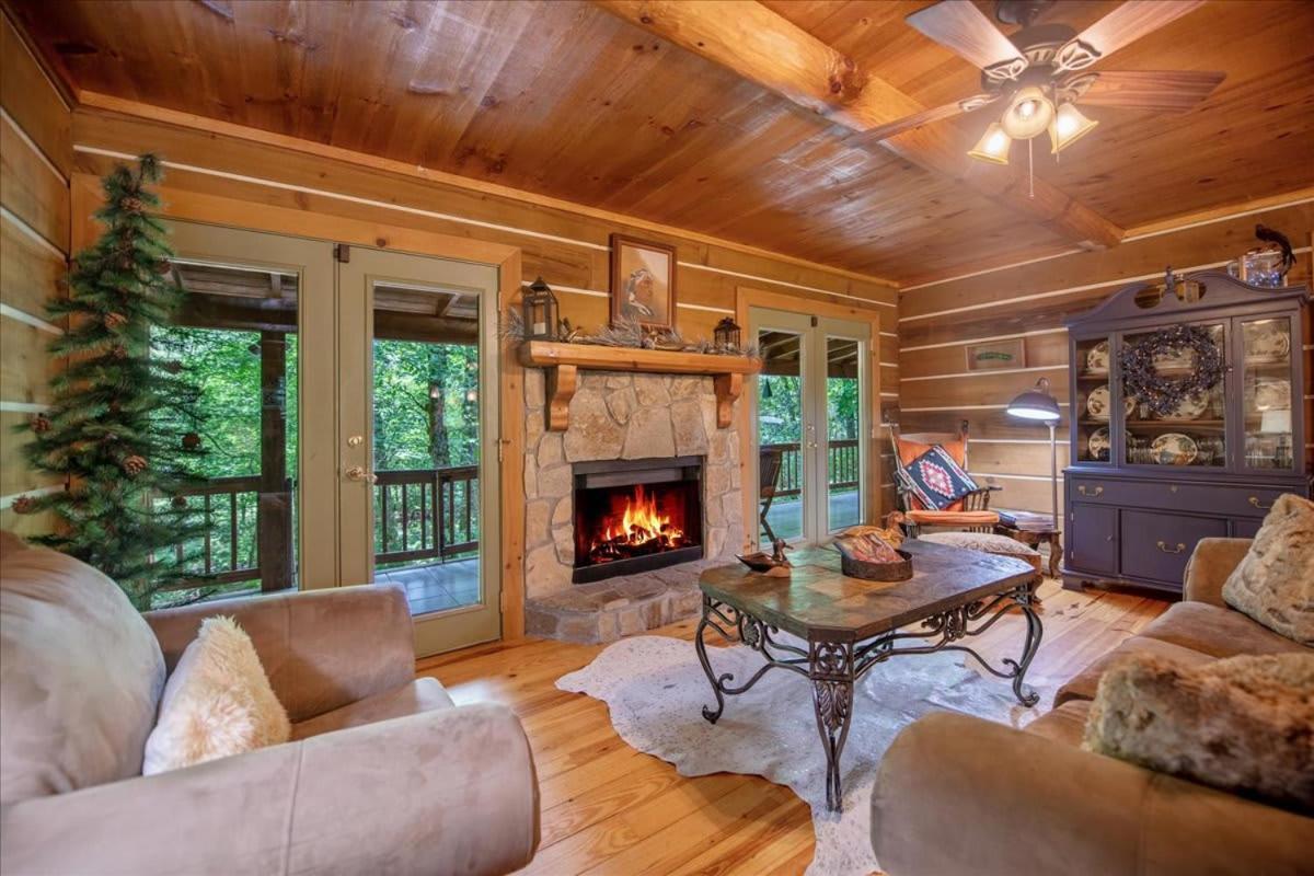 Waterfront Mountain Cabin With Hot Tub Blue Ridge Exterior foto
