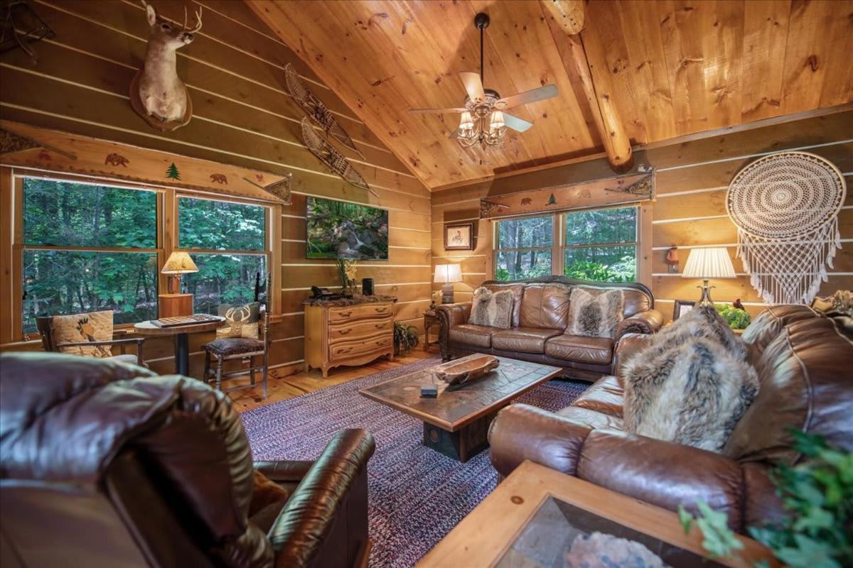Waterfront Mountain Cabin With Hot Tub Blue Ridge Exterior foto