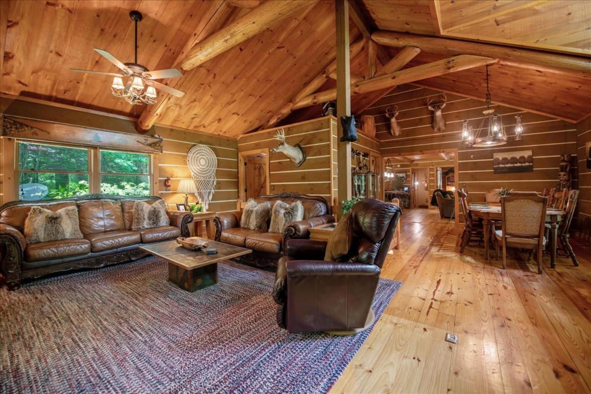 Waterfront Mountain Cabin With Hot Tub Blue Ridge Exterior foto