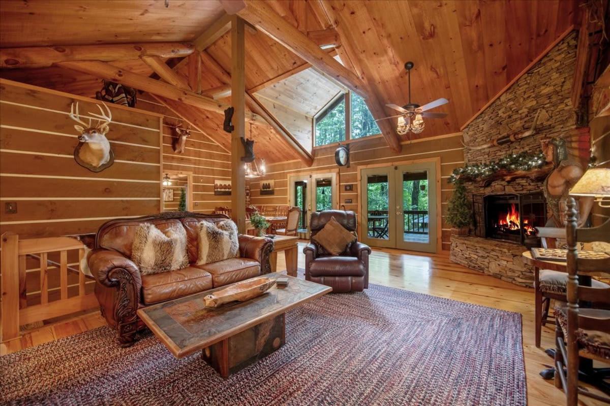 Waterfront Mountain Cabin With Hot Tub Blue Ridge Exterior foto